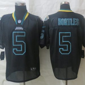 2014 Nike Jacksonville Jaguars 5 Bortles Lights Out Black Elite Jerseys