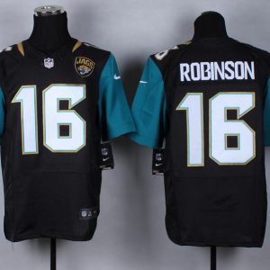 Nike Jacksonville Jaguars #16 Bobinson Black Elite Jersey