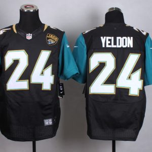 Nike Jacksonville Jaguars #24 Yeldon Black Elite Jersey