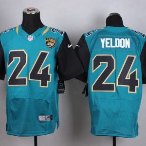 Nike Jacksonville Jaguars #24 Yeldon Green Elite Jersey