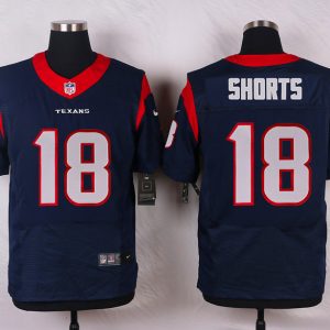 Nike Houston Texans #18 Shorts Blue Elite Jersey