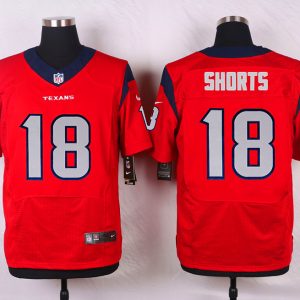 Nike Houston Texans #18 Shorts Red Elite Jersey