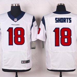 Nike Houston Texans #18 Shorts White Elite Jersey