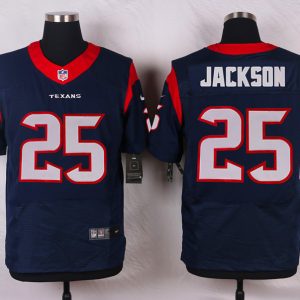 Nike Houston Texans #25 Jackson Blue Elite Jersey
