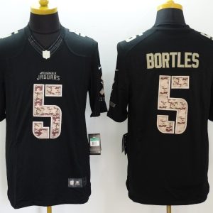Nike Jacksonville Jaguars #5 Bortles Black Salute TO Service Jersey