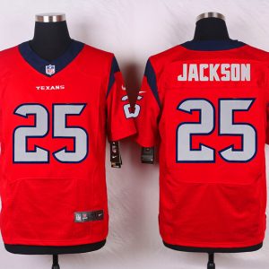 Nike Houston Texans #25 Jackson Red Elite Jersey