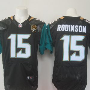 Nike Jacksonville Jaguars #15 Robinson Black Elite Jersey