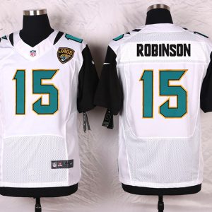 Nike Jacksonville Jaguars #15 Robinson White Elite Jersey