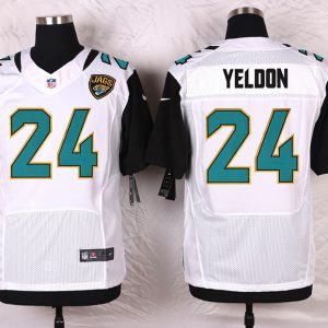Nike Jacksonville Jaguars #24 Yeldon White Elite Jersey