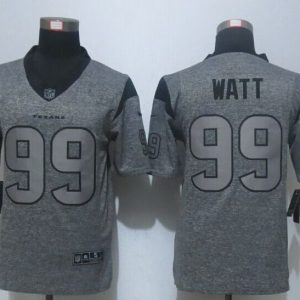 New Nike Houston Texans #99 Watt Gray Mens Stitched Gridiron Gray Limited Jersey