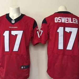 NHL Houston Texans #17 Osweiler Red Elite Jersey