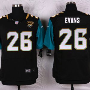 Nike Jacksonville Jaguars #26 Evans Black Elite Jersey