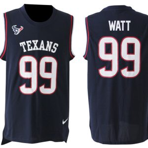 NFL Houstan Texans #99 Watt D.Blue Limited Tank Top Jersey