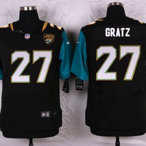 Nike Jacksonville Jaguars #27 Gratz Black Elite Jersey