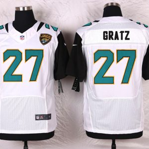 Nike Jacksonville Jaguars #27 Gratz White Elite Jersey