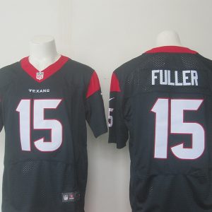Nike Houston Texans #15 Fuller Blue Elite Jersey