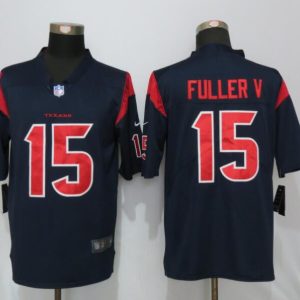 Nike Mens Houston Texans 15 Fuller v Navy Blue Color Rush Limited Jersey