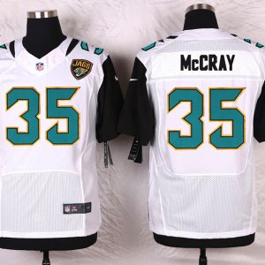 Nike Jacksonville Jaguars #35 McCray White Elite Jersey