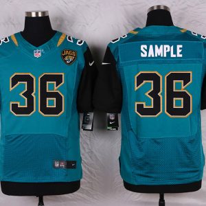 Nike Jacksonville Jaguars #36 Sample Green Elite Jersey