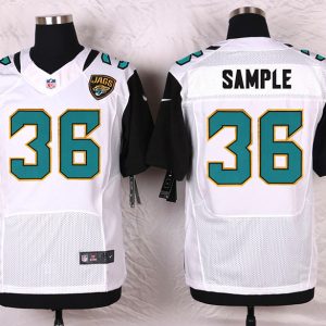 Nike Jacksonville Jaguars #36 Sample White Elite Jersey