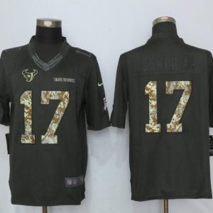 Nike Mens Houston Texans 17 Osweiler Anthracite Salute To Service Limited Jersey