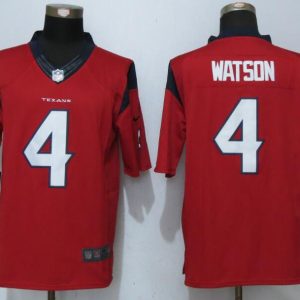New Nike Houston Texans 4 Watson Red Limited Jersey