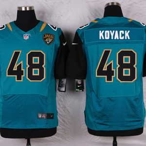 Nike Jacksonville Jaguars #48 Koyack Green Elite Jersey