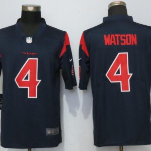 Nike Mens Houston Texans #4 Watson Navy Blue Color Rush Limited Jersey