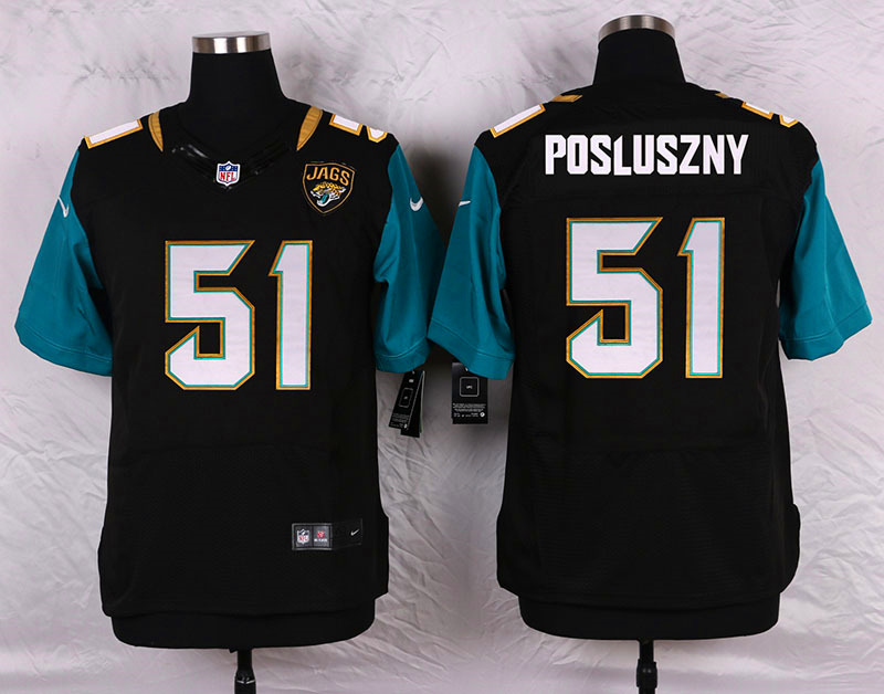 Nike Jacksonville Jaguars #51 Posluszny Black Elite Jersey