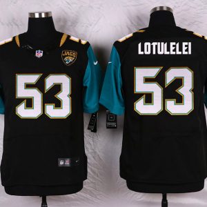 Nike Jacksonville Jaguars #53 Lotulelei Black Elite Jersey