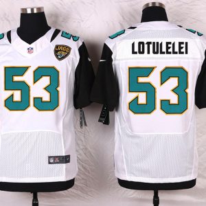 Nike Jacksonville Jaguars #53 Lotulelei White Elite Jersey