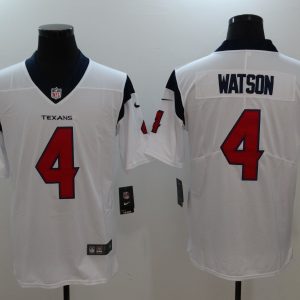 Mens NFL Houston Texans #4 Watson White Vapor Limited Jersey