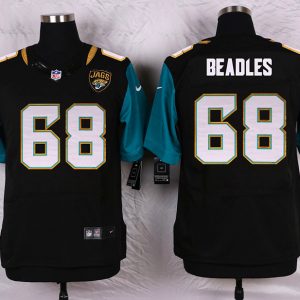 Nike Jacksonville Jaguars #68 Beadles Black Elite Jersey