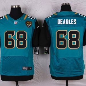 Nike Jacksonville Jaguars #68 Beadles Green Elite Jersey