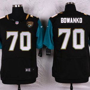 Nike Jacksonville Jaguars #70 Bowanko Black Elite Jersey