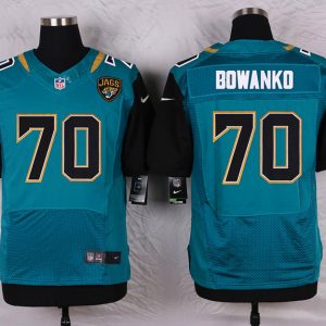 Nike Jacksonville Jaguars #70 Bowanko Green Elite Jersey