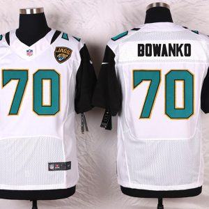 Nike Jacksonville Jaguars #70 Bowanko White Elite Jersey