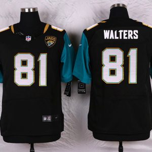 Nike Jacksonville Jaguars #81 Walters Black Elite Jersey