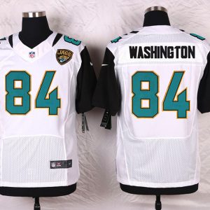Nike Jacksonville Jaguars #84 Washington White Elite Jersey