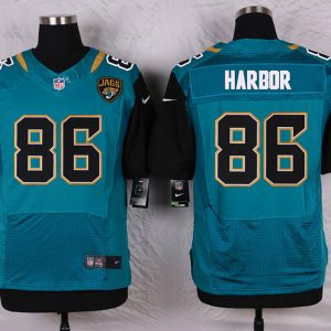 Nike Jacksonville Jaguars #86 Harbor Green Elite Jersey