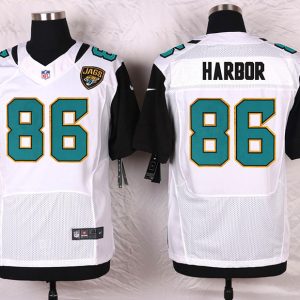 Nike Jacksonville Jaguars #86 Harbor White Elite Jersey