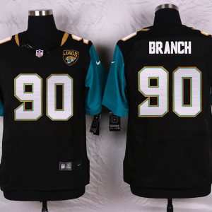 Nike Jacksonville Jaguars #90 Branch Black Elite Jersey
