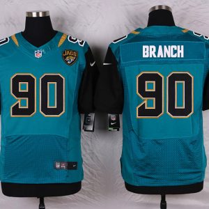 Nike Jacksonville Jaguars #90 Branch Green Elite Jersey