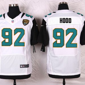 Nike Jacksonville Jaguars #92 Hood White Elite Jersey