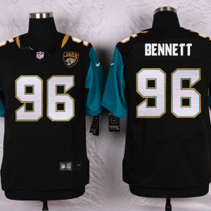 Nike Jacksonville Jaguars #96 Bennett Black Elite Jersey