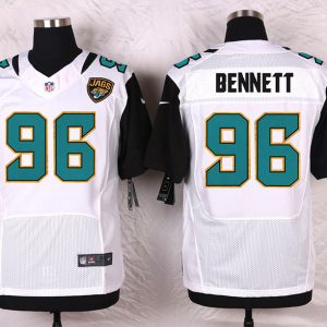 Nike Jacksonville Jaguars #96 Bennett White Elite Jersey