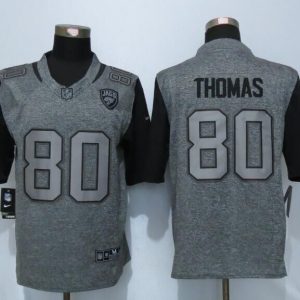 Nike Jacksonville Jaguars 80 Thomas Gray Mens Stitched Gridiron Gray Limited Jersey