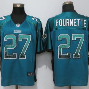 Nike Jacksonville Jaguars 27 Fournette Drift Fashion Green Elite Jersey