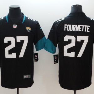 Mens NFL Jacksonville Jaguars #27 Fournette Black Vapor Limited Jersey