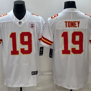 Men's Kansas City Chiefs Chiefs #19 Toney White Vapor Untouchable Limited Jersey